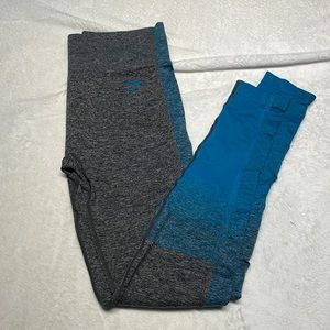 Ombré Gymshark grey and blue leggings, no tags but medium